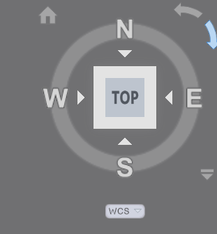 compass-top-view-button-and-wcs-indicator-autocad-gokturkleriz Compass, TOP View Button, and WCS Indicator