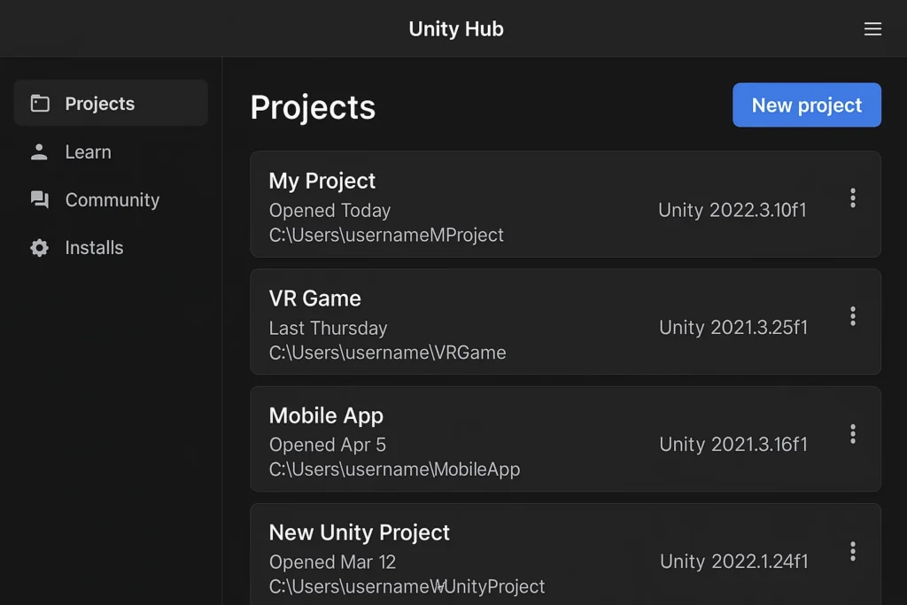 Complete guide to installing Unity Hub and Unity 2018+. Step-by-step tutorial for setting up a comprehensive game development environment for beginners and professionals.